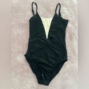Black dance leotard
